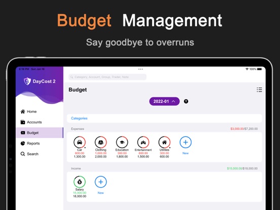 DayCost 2 - Personal Finance screenshot 2