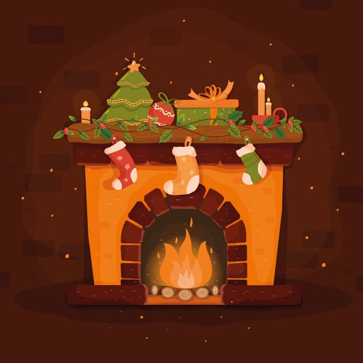 Cozy Christmas Fireplace.