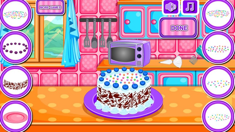 Baking black forest cake games screenshot-8