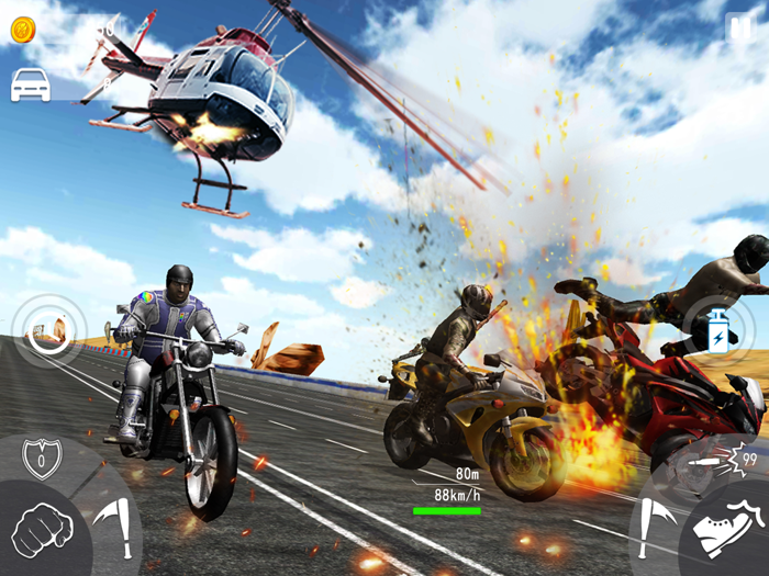 Crazy Moto- Bike Shooting Game