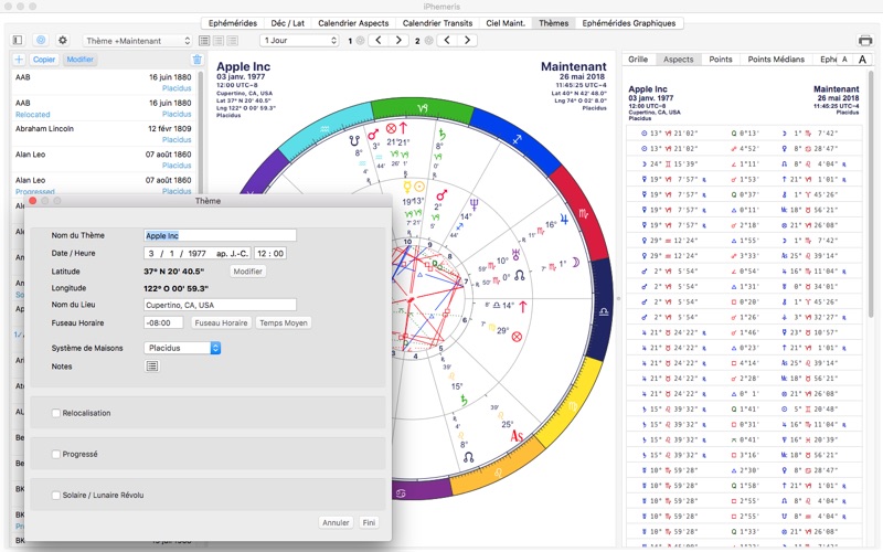 Screenshot #3 pour iPhemeris Astrologie