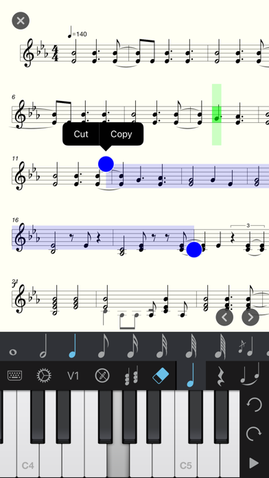 Screenshot #3 pour Piano+ - Créateur de partition