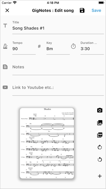 GigNotes Music Setlist Manager screenshot-5