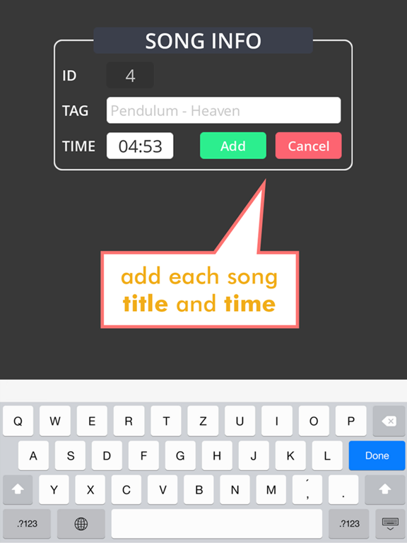 MixTape Calculator iPad screenshot 4 - Music app