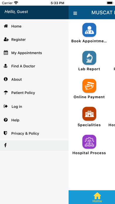 Muscat Private Hospital Screenshot