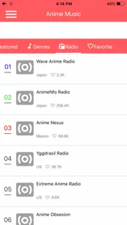 anime music collection iphone screenshot 4