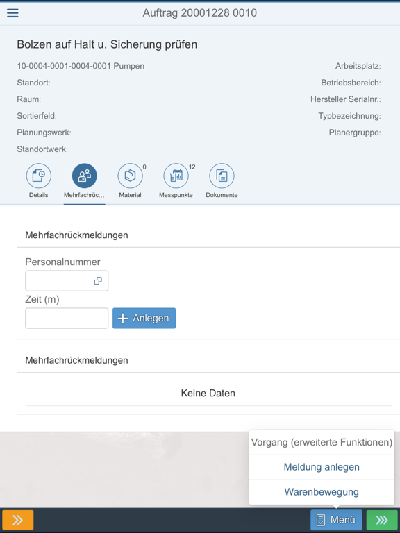 T.CON Mobile Maintenance PE iPad screenshot 6 - Business app