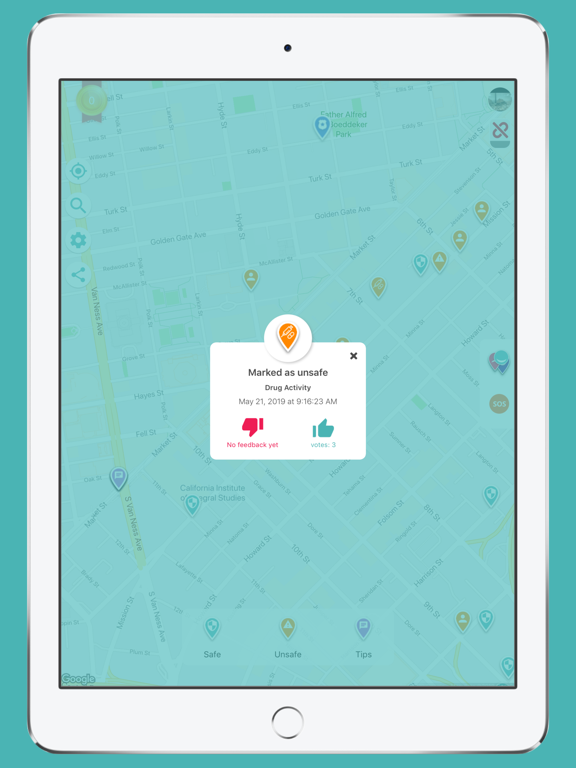 WanderSafe Beacon iPad screenshot 4 - Travel app