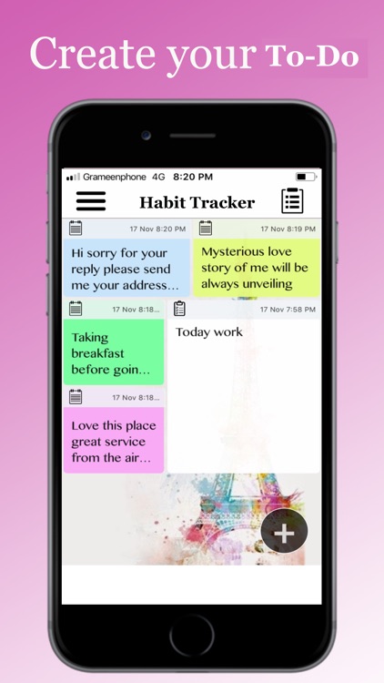 Sticky notes + To do list