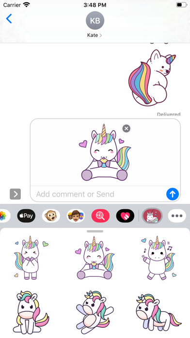 Screenshot #3 pour Fantasy Unicorn Stickers
