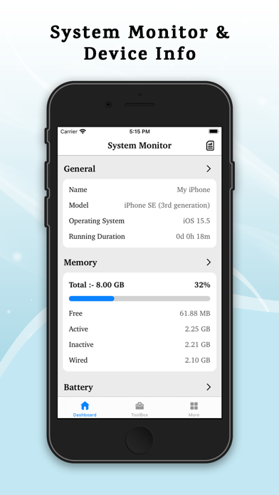 System Monitor - Device Info Screenshot
