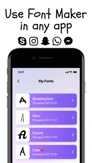 font maker: cursive keyboard iphone screenshot 2