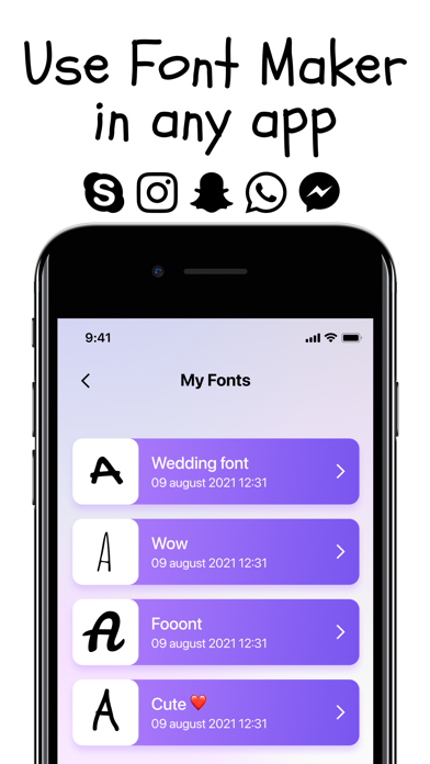 Font Maker: Cursive Keyboard Screenshot