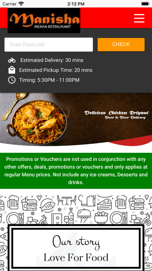 Manisha Indian_Restaurant - 5.0.0 - (iOS)