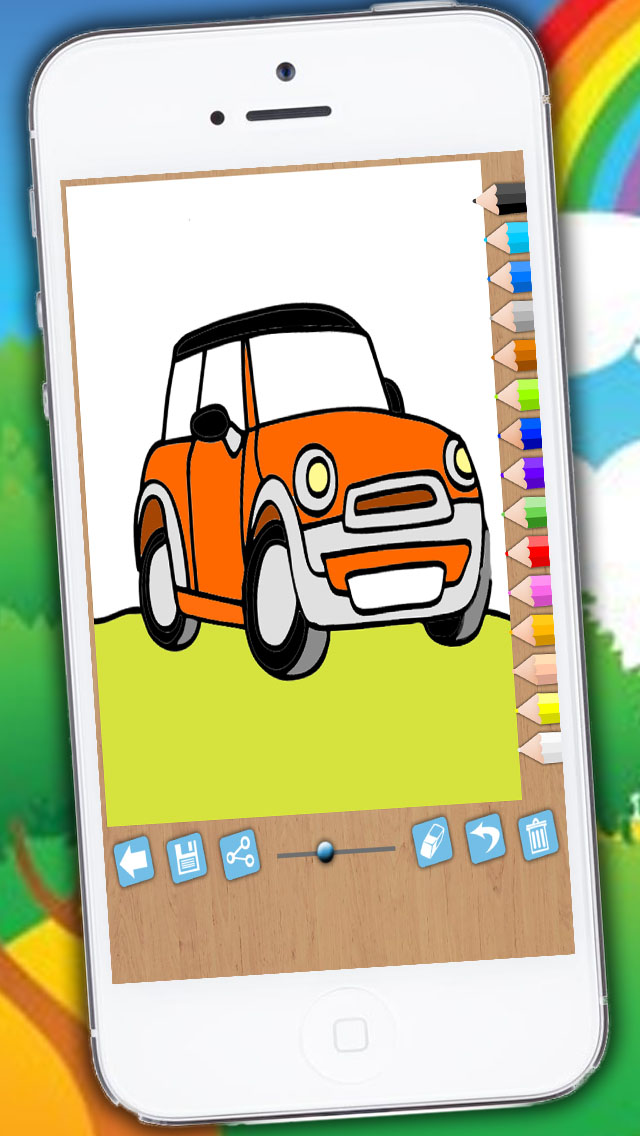 Magic Cars Coloring Book Game
