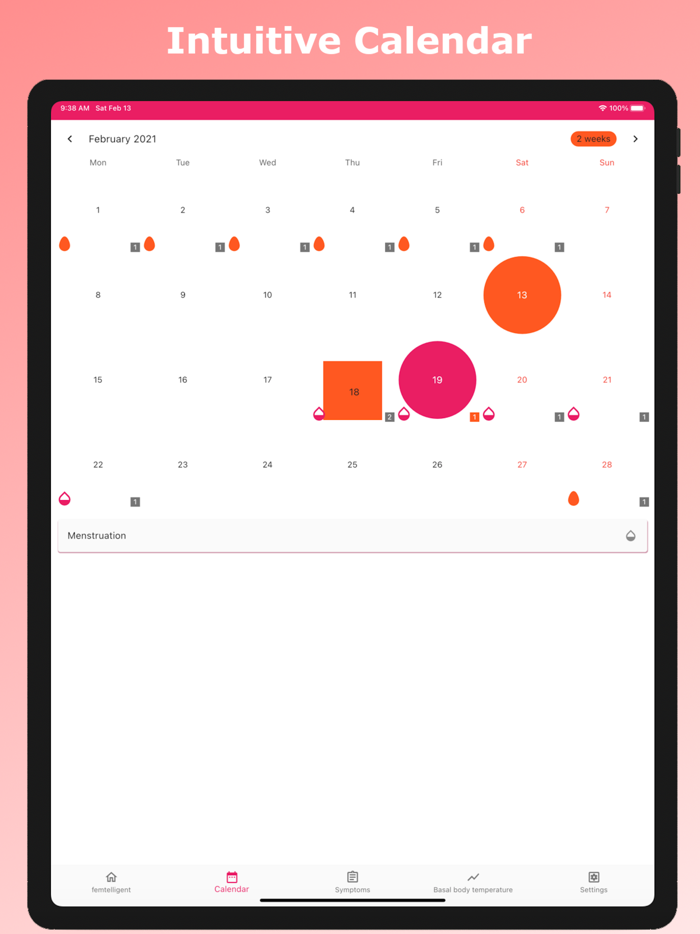Cycle Calendar and Periods app