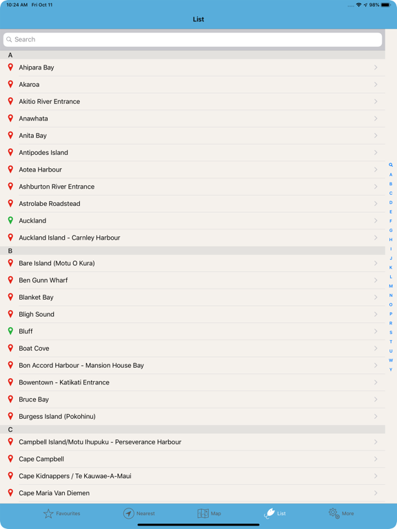 Tide Times New Zealand iPad screenshot 4 - Weather app