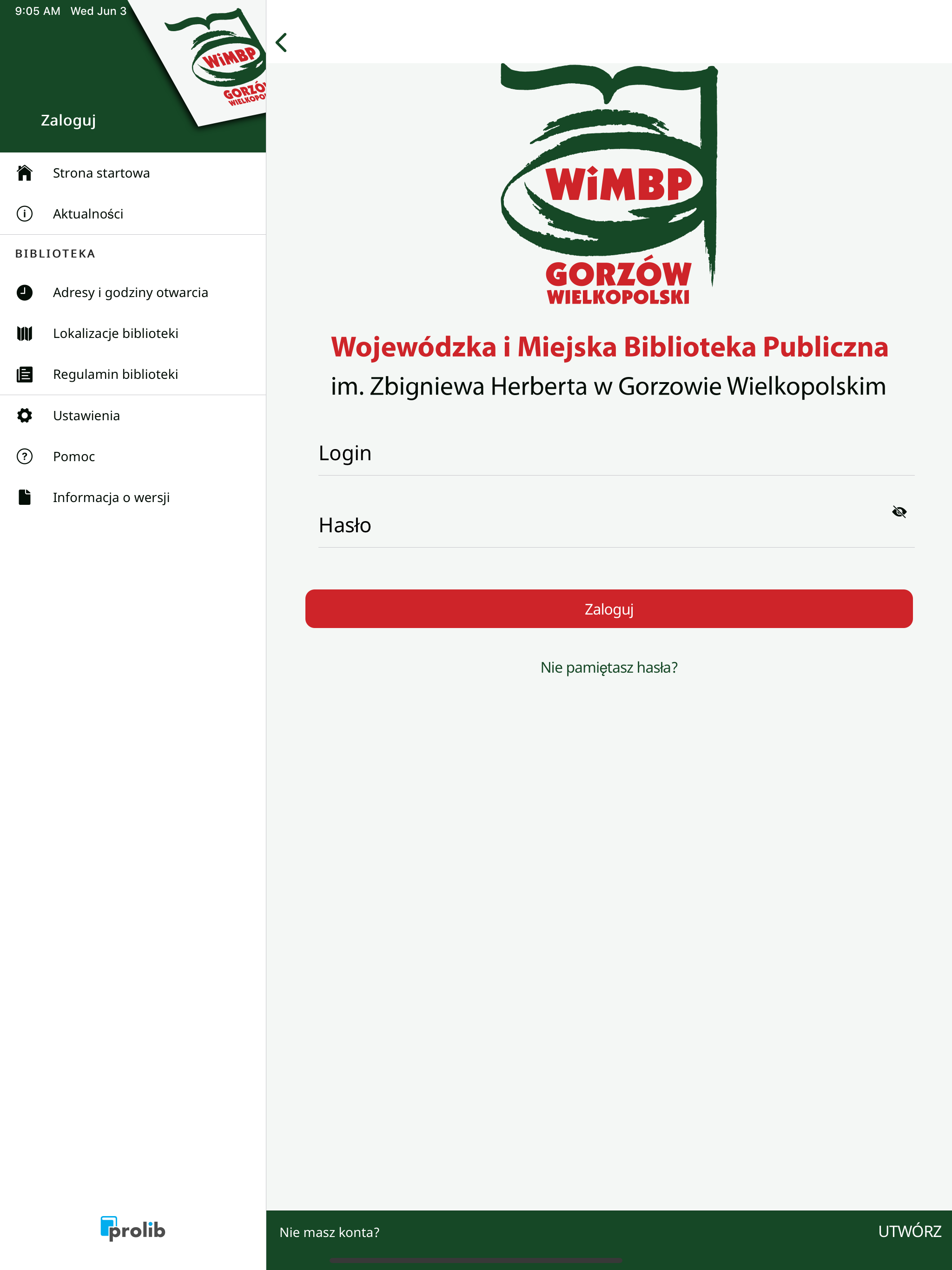 WiMBP Gorzów - mPROLIB