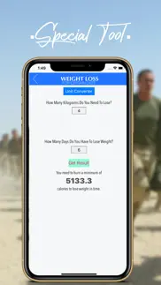 army diet tool iphone screenshot 3