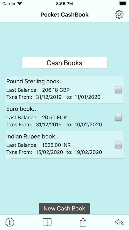 Pocket CashBook - 1.7.1 - (iOS)