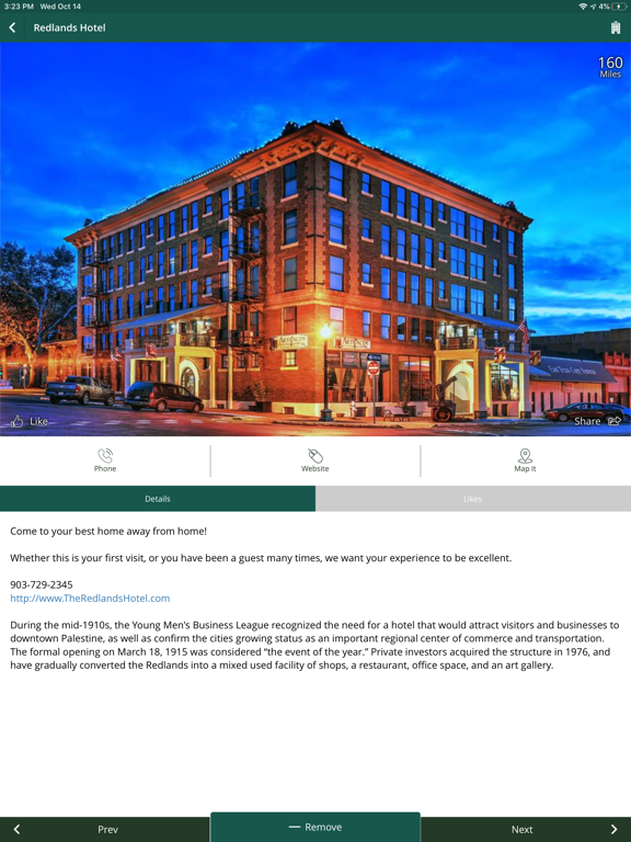 Visit Palestine, TX iPad screenshot 4 - Travel app