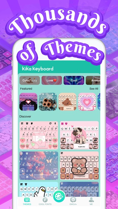 Kika Keyboard for iPhone, iPad screenshot 1
