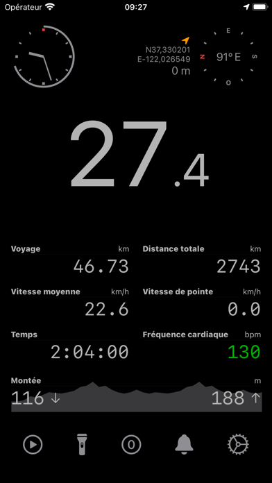 Screenshot #1 pour CycloMeter