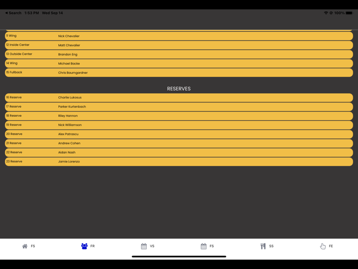 Neuqua Wildcats Rugby Fan App