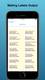 ez mailing labels ii iphone screenshot 1