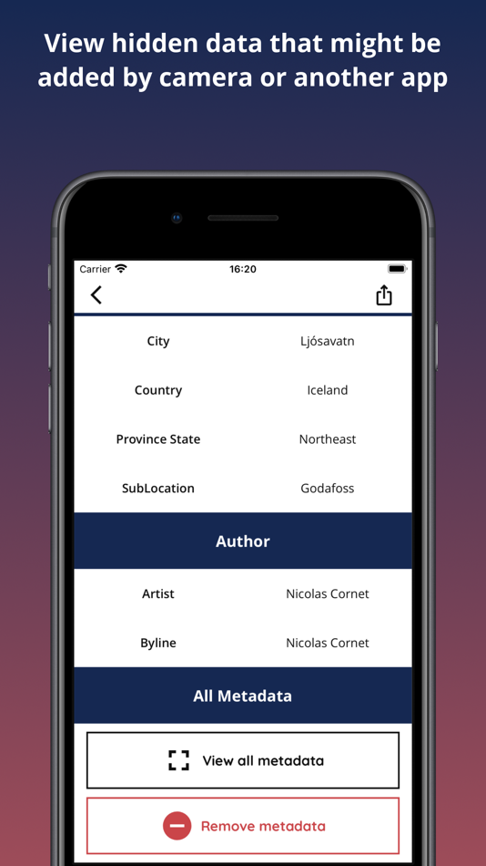 #3. Photo Metadata Inspector (iOS) 由: Evgeniy Shcherbinin