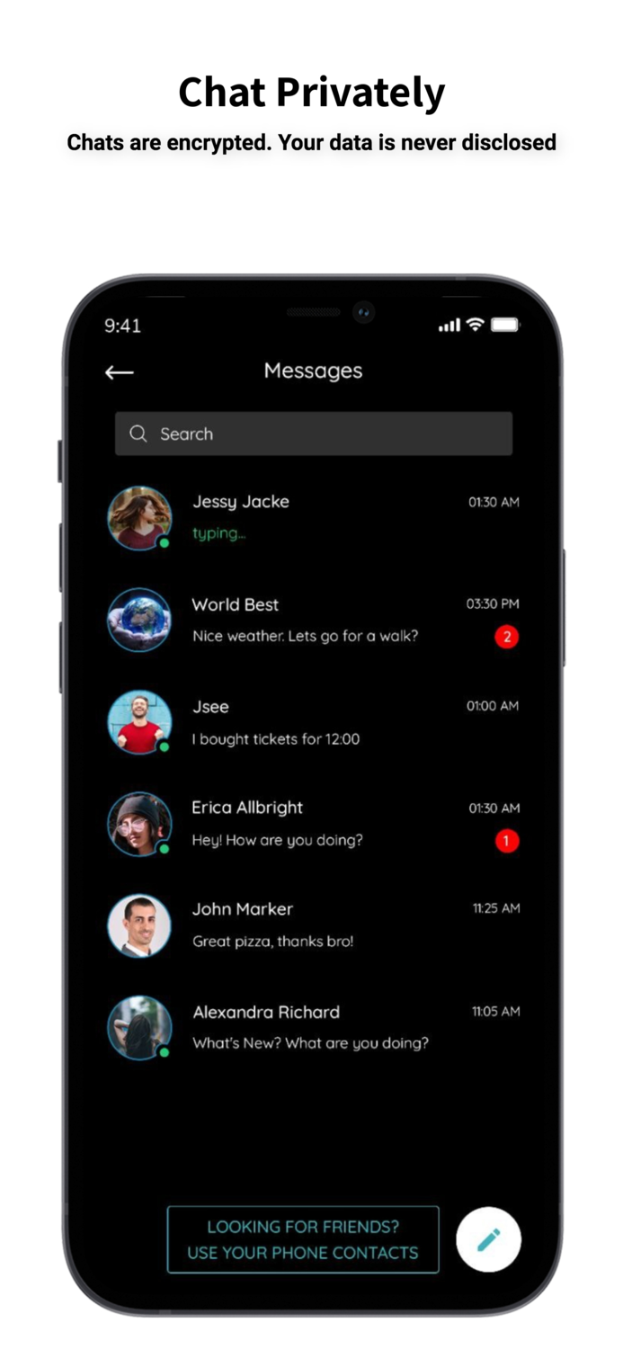 Hubs Chatrooms on the map