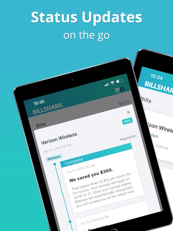 Billshark app iPad screenshot 8 - Finance app