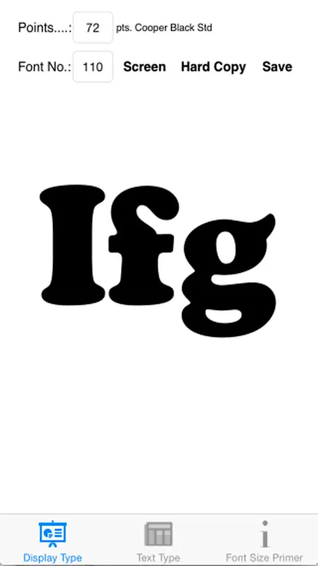 Font Sizes screenshot 1 of 5