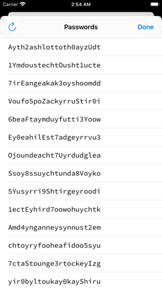 Pronounceable Password Gen. screenshot 2