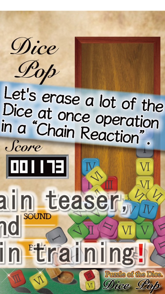 #2. Dice Pop - Puzzle of the Dice. (iOS) 由: yoshihito sakagami