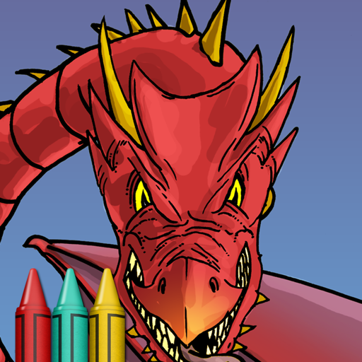 Dragon Attack Coloring Book
