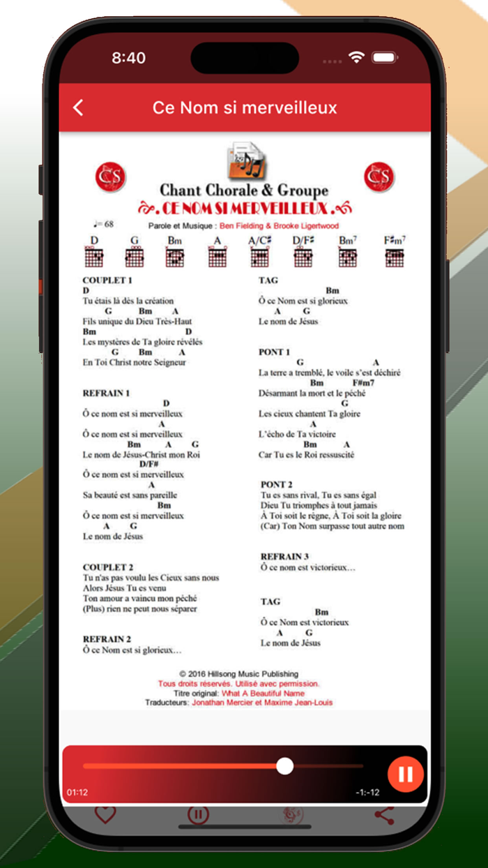 Chant Chorale et Groupe