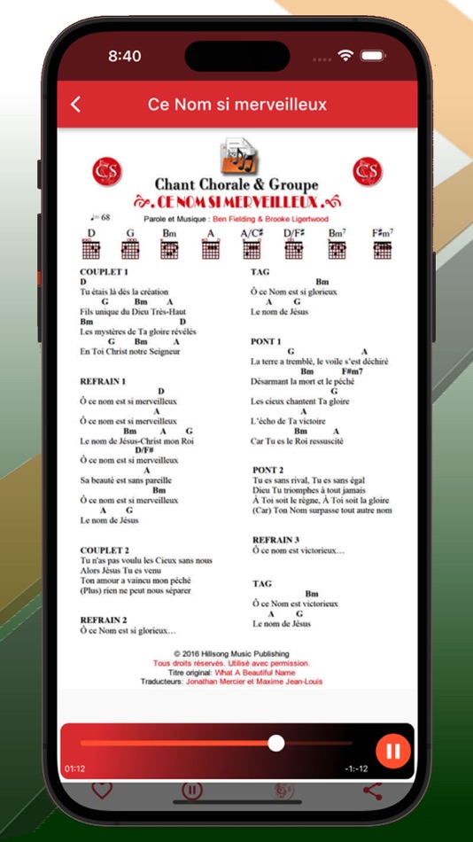 #6. Chant Chorale et Groupe (iOS) 由: Jean Fritz DUVERSEAU