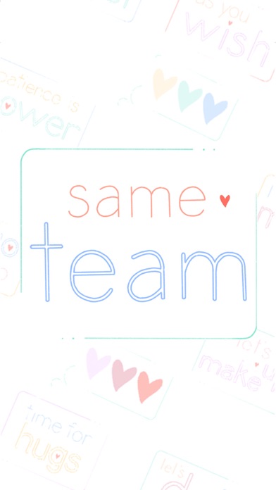 same team - stickers of love Screenshot
