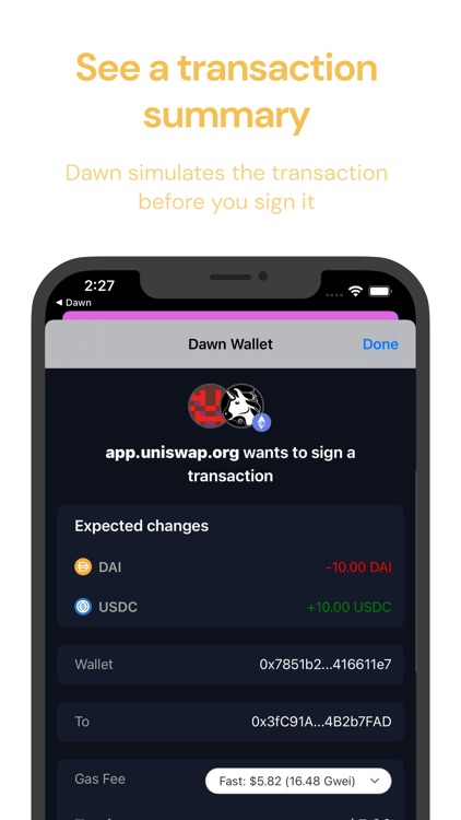Dawn - Ethereum Wallet screenshot-4