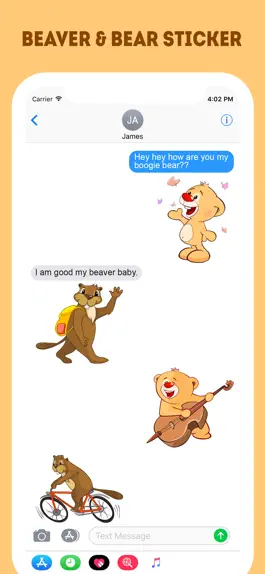 Game screenshot The Beaver and Bear Emojis hack