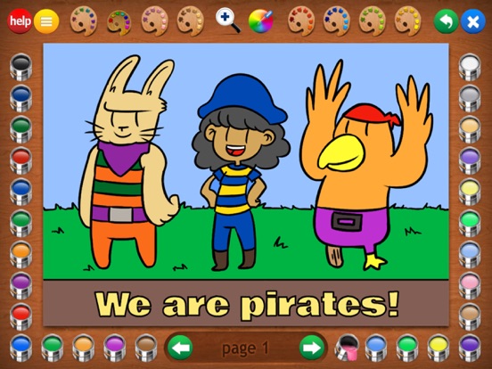 Screenshot #4 pour Pirates Coloring Book