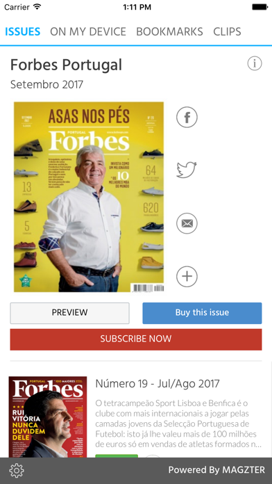 Screenshot #1 pour Forbes Portugal