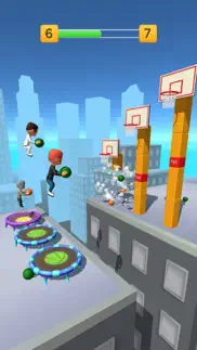 jump up 3d: basketball game iphone screenshot 1