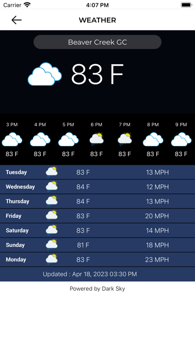 Beaver Creek Golf Course Screenshot