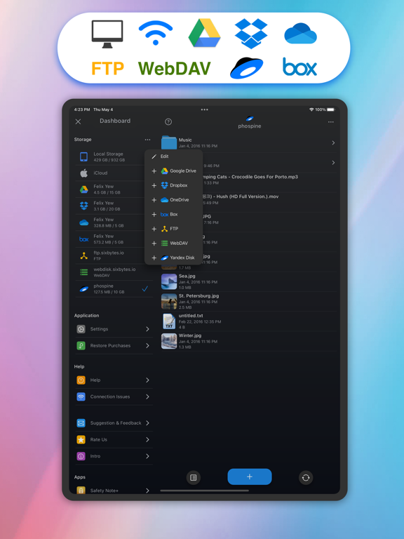 Screenshot #4 pour Phone Drive Lite: File Manager