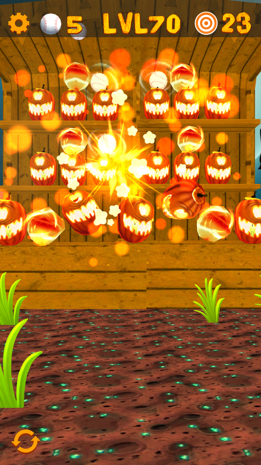#3. Swipe & Knockdown Pumpkins 2 (iOS) De: F Permadi