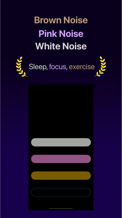 Screenshot #1 pour Brown Noise: Sleep + Focus