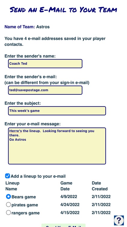 Baseball Fielding Rotation App screenshot-7