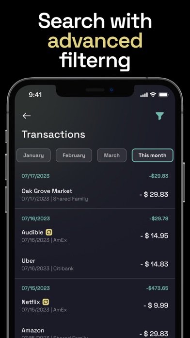 Cashews Smart Money Budget App Screenshot